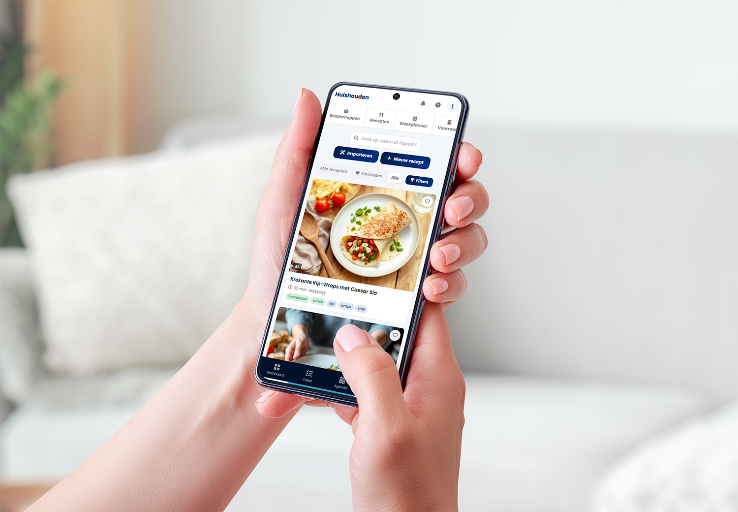 Chup receptenmodule met importeer- en zoekfunctie